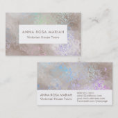 *~* Shabby Floral Pastel  Damask Grunge Visitekaartje (Voorkant / Achterkant)