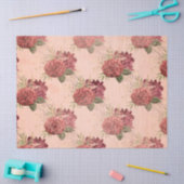 Shabby Floral Peach Series Design 11 Tissuepapier (Craft)