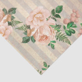 Shabby Floral Peach Series Design 1 Tissuepapier (Detail)