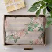 Shabby Floral Peach Series Design 1 Tissuepapier (Geschenk)