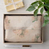 Shabby Floral Peach Series Design 2 Tissuepapier (Geschenk)
