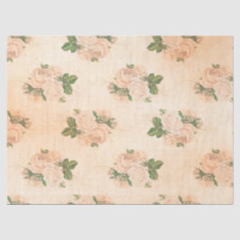 Shabby Floral Peach Series Design 2 Tissuepapier