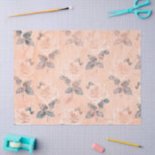 Shabby Floral Peach Series Design 5 Tissuepapier (Craft)