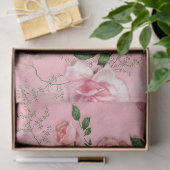Shabby Floral Pink Series Design 10 Tissuepapier (Geschenk)