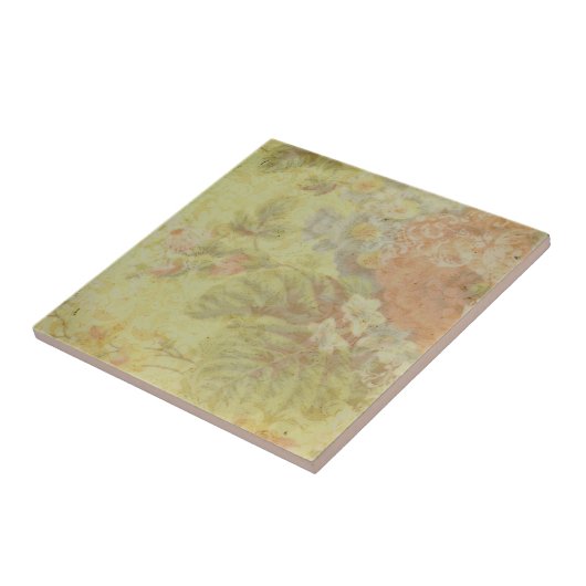 Shabby  Floral Tegeltje (Zijkant)