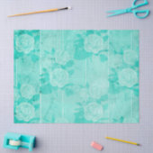 Shabby Floral Turquoise Series Design 1 Tissuepapier (Craft)
