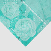 Shabby Floral Turquoise Series Design 1 Tissuepapier (Detail)