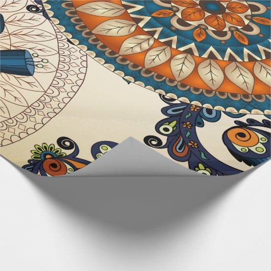 Shabby Flowers multicolors Cadeaupapier (Hoek)