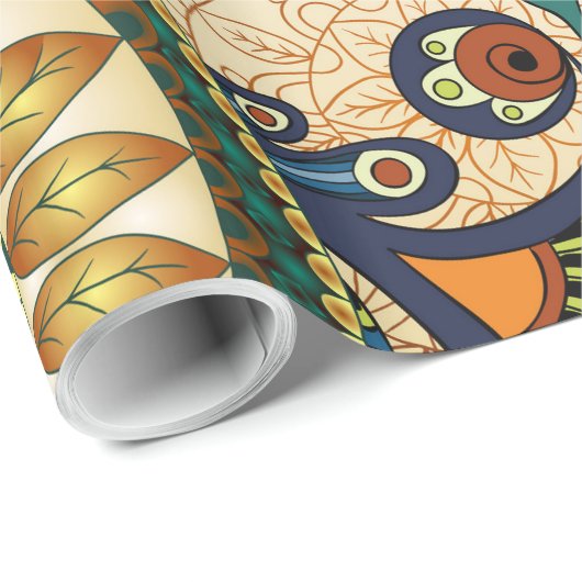 Shabby Flowers multicolors Cadeaupapier (Rol Hoek)