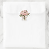 Shabby Flowers Ronde Sticker (Tas)