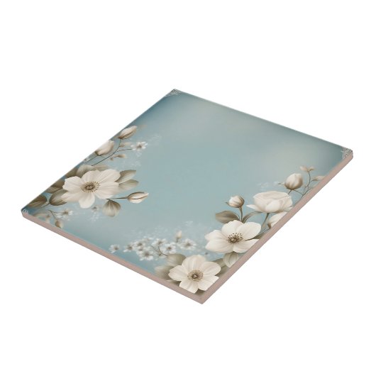  Shabby Flowers Tegeltje (Zijkant)