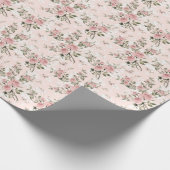 Shabby, franse chic, , floral, rustic, cadeaupapier (Hoek)