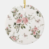 Shabby, franse chic, , floral, rustic, keramisch ornament (Voorkant)