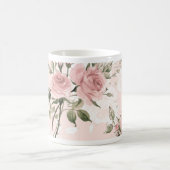Shabby, franse chic, , floral, rustic, koffiemok (Center)