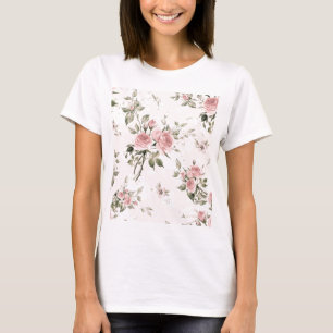 Shabby, franse chic, , floral, rustic, t-shirt