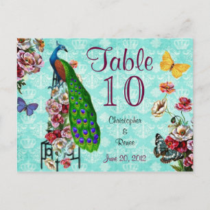 Shabby Franse Pauw Tafel Plaats Kaart