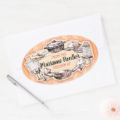 Shabby  gebruiksvoorwerpen uit de keuken van label (Envelop)