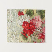 Shabby  ivoor roze rode spoelkolf wandkleed (Voorkant (horizontaal))