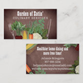 Shabby-kerkboerenmarkt verkoopt biologische chef-b visitekaartje (Voorkant / Achterkant)