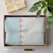 shabby, land, koraal, groen, schattig, roze, gieri tissuepapier (Geschenk)