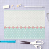shabby, land, koraal, groen, schattig, roze, gieri tissuepapier (Craft)