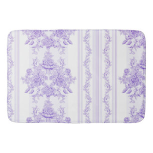 Shabby, lavender, toile, patroon, floral, Victoria Badmat