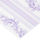 Shabby, lavender, toile, patroon, floral, Victoria Tafelkleed (Gekanteld)