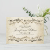 shabby old Save the date ontwerp (Staand voorkant)