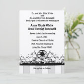 Shabby Old West Wedding Invitation Kaart (Staand voorkant)