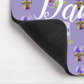 Shabby Paarse Pansy floral Computer Mouse Mat Pad Muismat (Hoek)