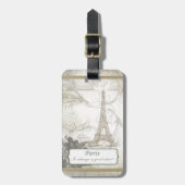 Shabby:  Parijs is altijd een goed idee! Bagagelabel (Voorkant verticaal)