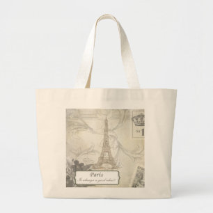 Shabby: Parijs is altijd een goed idee! Grote Tote Bag