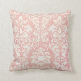 Shabby Pink Damask Omkeerbaar Sierkussen