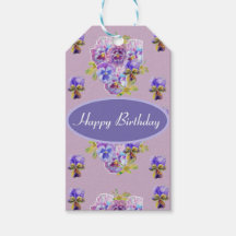 Shabby Pink Floral Party Paarse Stripe Gift