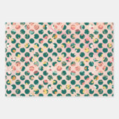 Shabby Pink Green Garden Inpakpapier Vel (Voorkant 3)