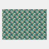 Shabby Pink Green Garden Inpakpapier Vel (Voorkant)