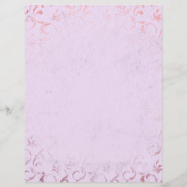 Shabby Pink & Roos Gold Scrapbook Paper