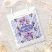 Shabby Pink Rose Floral Tea Party Cake Bedankzakje (Geknipt)