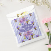 Shabby Pink Rose Floral Tea Party Cake Bedankzakje (Gezegeld)