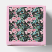 Shabby Pink Rose Floral Tea Party Cake Favor Box Bedankdoosjes (Bovenkant)