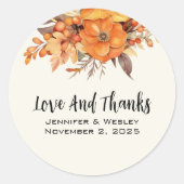 Shabby Pink Rose Ronde Sticker (Voorkant)