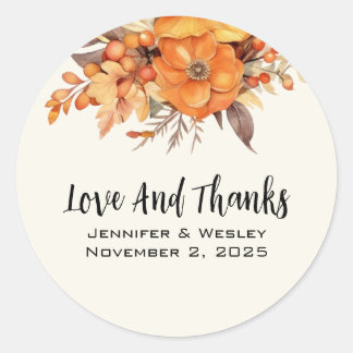 Shabby Pink Rose Ronde Sticker