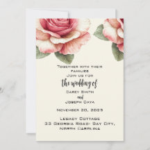 Shabby Pink Rose Wedding