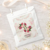 Shabby Pink Roses Custom Favor Bags Bedankzakje (Geknipt)