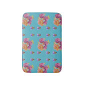 Shabby Pink Roses roos bloemen Bath Mat (Voorkant Verticaal)