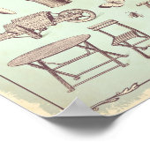 Shabby-poster voor het tuinieren van schimmels poster (Hoek)