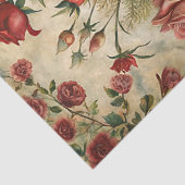 shabby rode rozen boeket in retro vaas tissuepapier (Detail)