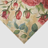  shabby rode rozen boeket in retro vaas tissuepapier (Detail)