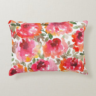 Shabby rode rozen, naadloos patroon. accent kussen