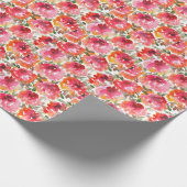 Shabby rode rozen, naadloos patroon. cadeaupapier (Hoek)